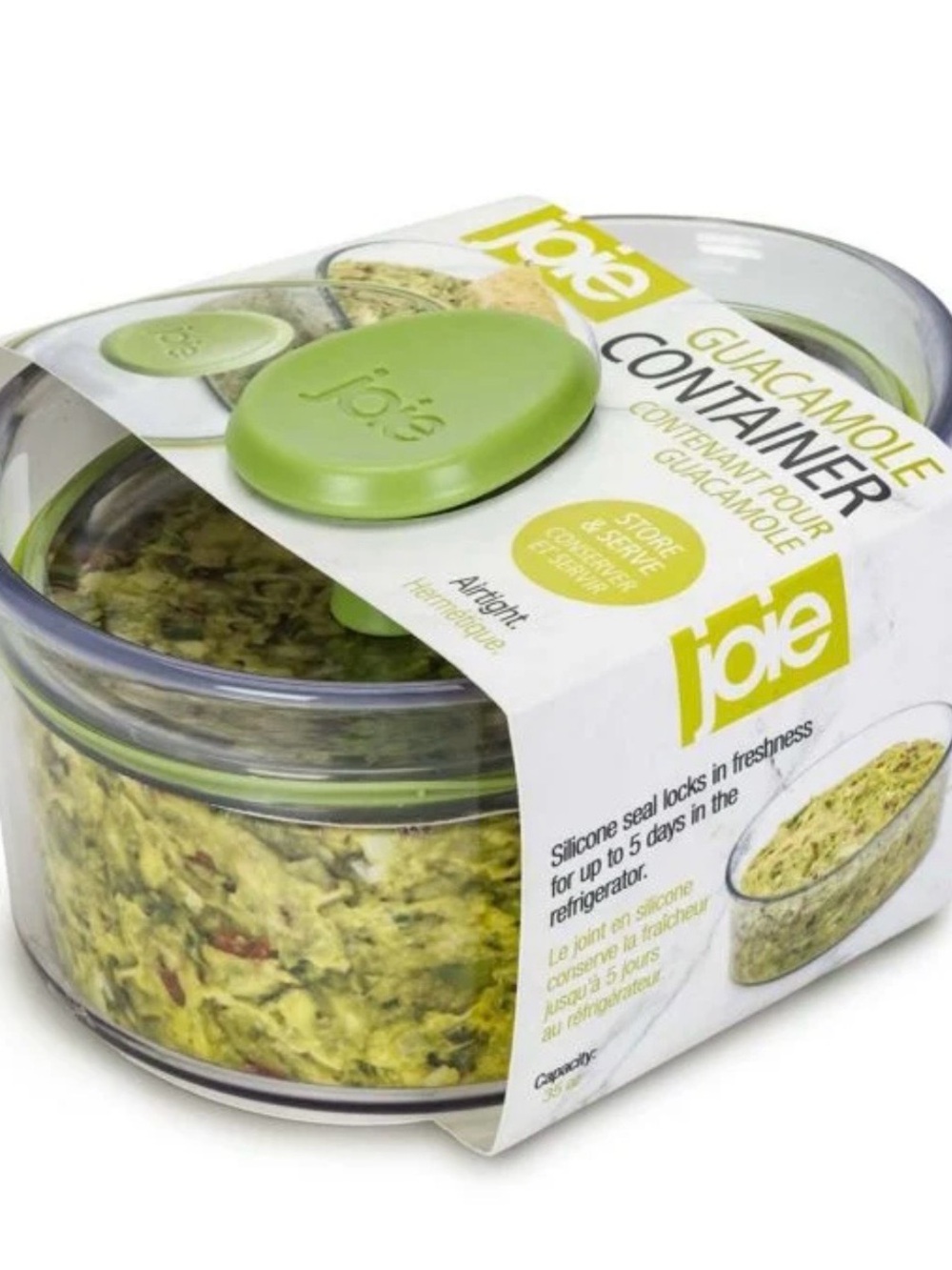 Joie Green Guacamole Storage Bowl with Airtight Lid (35oz)